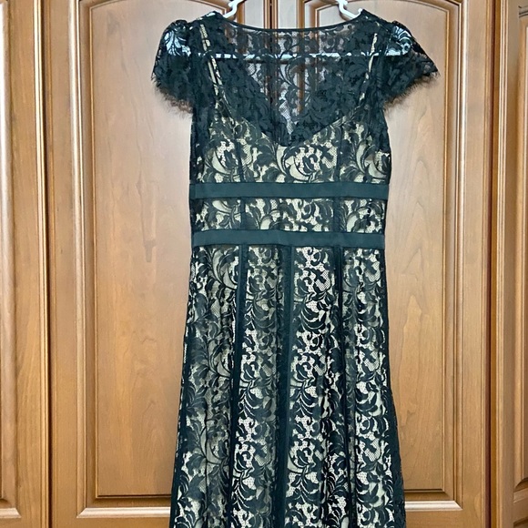 ann taylor loft black lace dress Black lace sheath dress Ann Taylor LOFT Cap
